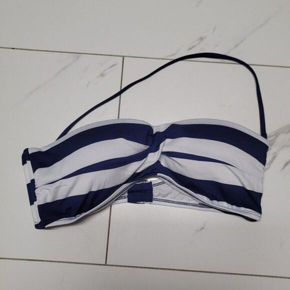 Mossimo Supply Co. Other - ~ womens blue and white striped mossimo bikini top - one strap